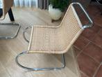 Mies van der Rohe 'MR10' Rattan Easy Chairs, Ophalen, Gebruikt, Overige kleuren, Jaren '60