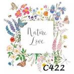 Servetten decoupage/bullet journal – Nature love C422, Verzenden, Nieuw, Materiaal