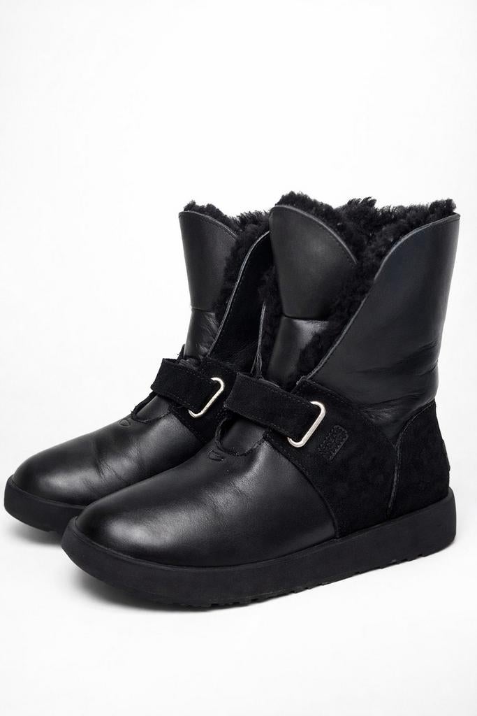 UGG x VIBRAM Arctic Grip Snowboots Leer - US 6, Kleding | Dames, Schoenen, Zo goed als nieuw, Snowboots, Zwart, Ophalen of Verzenden