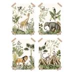 Posters jungle thema kinderkamer of babykamer, Verzenden, Nieuw, Wanddecoratie