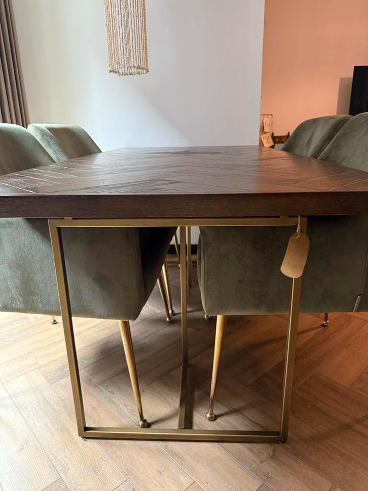 Dutchbone Eettafel - Gebruikt, Huis en Inrichting, Tafels | Eettafels, Gebruikt, 100 tot 150 cm, 150 tot 200 cm, Vier personen