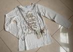 Ruba Cuori shirt/longsleeve off white glitter S (134/140), Meisje, Ophalen of Verzenden, Zo goed als nieuw, Shirt of Longsleeve