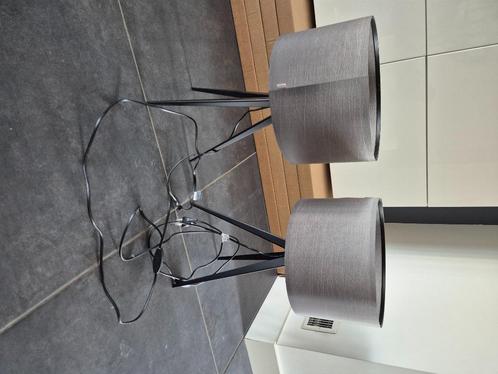 Set van 2 tafellamp, Huis en Inrichting, Lampen | Tafellampen, Zo goed als nieuw, Minder dan 50 cm, Metaal, Ophalen of Verzenden
