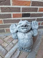 Betonbeeld trol met handen omhoog, Tuin en Terras, Tuinbeelden, Ophalen, Nieuw, Beton, Overige typen