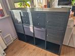 Zwart/bruine ikea kallax, Ophalen, Gebruikt