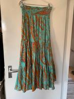 Ibiza-style lange zijden  rok!, Kleding | Dames, Ophalen of Verzenden, Zo goed als nieuw, Maat 38/40 (M), Onder de knie