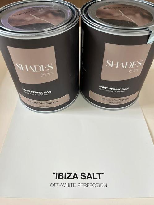 Shades by Eric Kuster 2x lak mat Ibiza Salt, Doe-het-zelf en Verbouw, Verf, Beits en Lak, Nieuw, Verf, Minder dan 5 liter, Wit