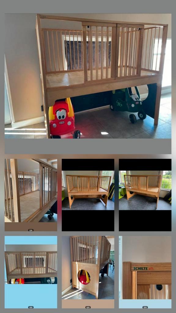 Professionele Tweeling box bed speelruimte kinderopvang, Kinderen en Baby's, Tweelingen en Meerlingen, Zo goed als nieuw, Box, Bedje of Wieg