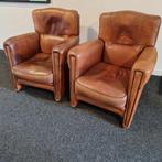 2 schapenleren fauteuils Mol & Geurts art deco + BEZORGING