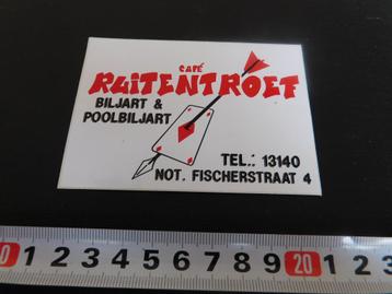 sticker Ede café RUITENTROEF  Jan Mulder  beschikbaar voor biedingen