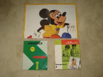 Ministeck Vorlagenheft Boekje Prestofix grote poster Mickey