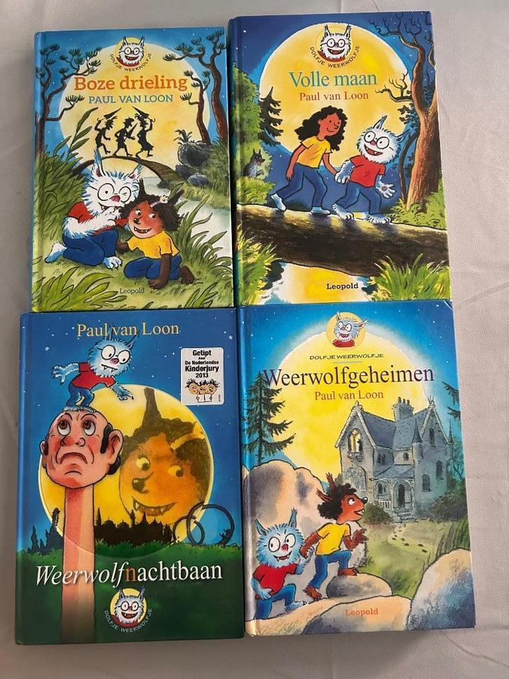 4 Dolfje Weerwolfje lees boeken Paul van loon, Boeken, Kinderboeken | Jeugd | onder 10 jaar, Zo goed als nieuw, Fictie algemeen