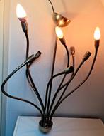 Octopus hanglamp plafondlamp metaal met 8 buigzame armen, Ophalen, Vintage retro Hollywood Regency interieur, Zo goed als nieuw