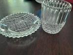 Vintage setje geslepen glas/kristal, Ophalen of Verzenden