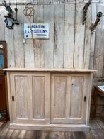 Ondiepe oud grenen schoolkast kast dressoir, Ophalen