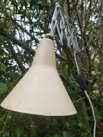 jaren 50/60 metalen Anvia schaarlamp (brocante), Huis en Inrichting, Lampen | Wandlampen, Gebruikt, Ophalen of Verzenden, Metaal