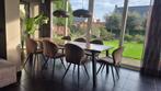 7 Eettafelstoelen - Beige, Groen & Grijs, Huis en Inrichting, Stoelen, Ophalen
