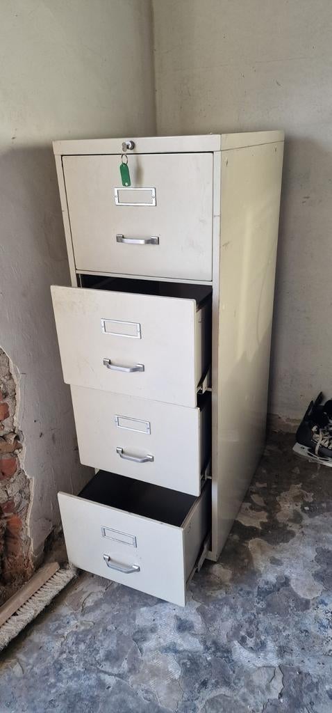 Ahrend Archiefkast met Sleutel - Stevig en Praktisch, Gebruikt, Ophalen of Verzenden, Minder dan 100 cm, Industrieel