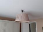 Lampenkap + lamp, Huis en Inrichting, Lampen | Lampenkappen, Crème, Rond, Ophalen of Verzenden, Zo goed als nieuw