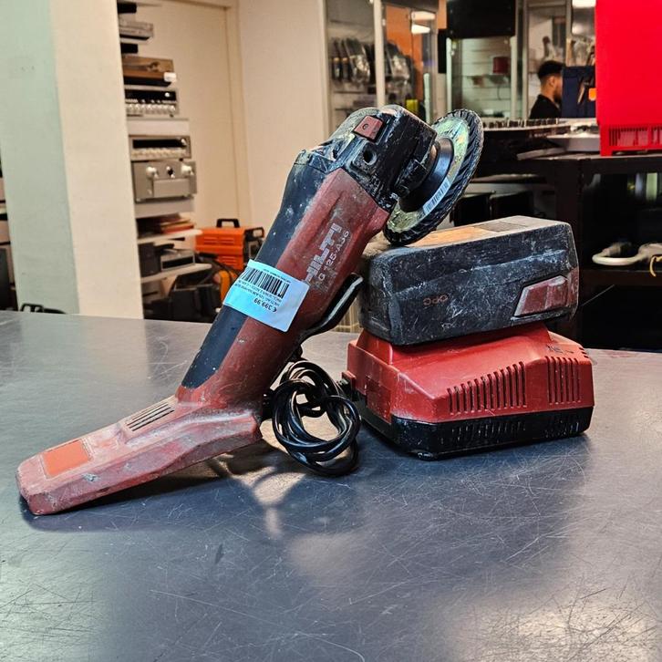 HILTI AG 125-A36 HAAKSE SLIJPER INCL. B36/5.2 ACCU + C 4/36-, Doe-het-zelf en Verbouw, Gereedschap | Slijpmachines, Gebruikt