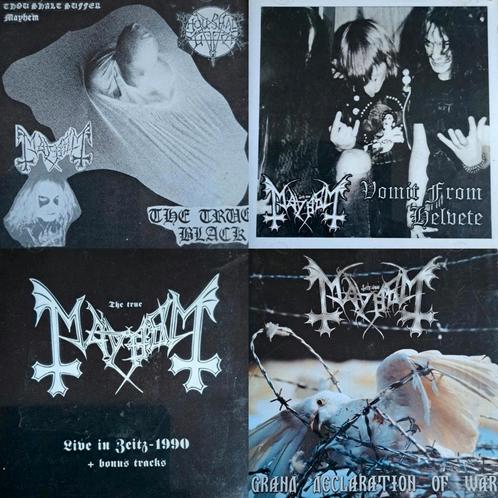 Mayhem - 4 CD's - Black Metal, Cd's en Dvd's, Cd's | Hardrock en Metal, Zo goed als nieuw, Ophalen of Verzenden