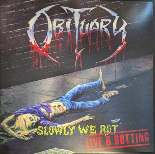 Obituary ‎– Slowly We Rot - Live & Rotting lp  death nieuw, Cd's en Dvd's, Vinyl | Hardrock en Metal, Nieuw in verpakking, Ophalen of Verzenden