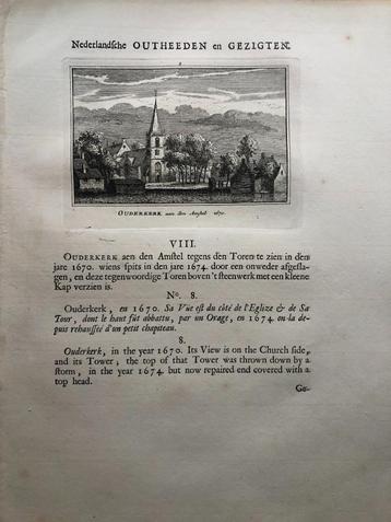008 / Ouderkerk aan de Amstel Kopergravure 1725 beschikbaar voor biedingen