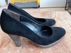 Prachtige zwart suede pumps Paul Green, maat 38!, Paul Green, Ophalen of Verzenden, Zo goed als nieuw, Zwart