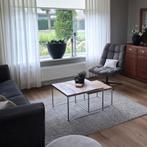 Salontafel set vierkant metalen poten mango hout ALS NIEUW, Ophalen, 50 tot 100 cm, Vierkant, 50 tot 100 cm