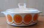 Pyroflam Orange ovenschaal. Nederlands fabricaat, Ophalen of Verzenden, Gebruikt, Glas, Overige typen