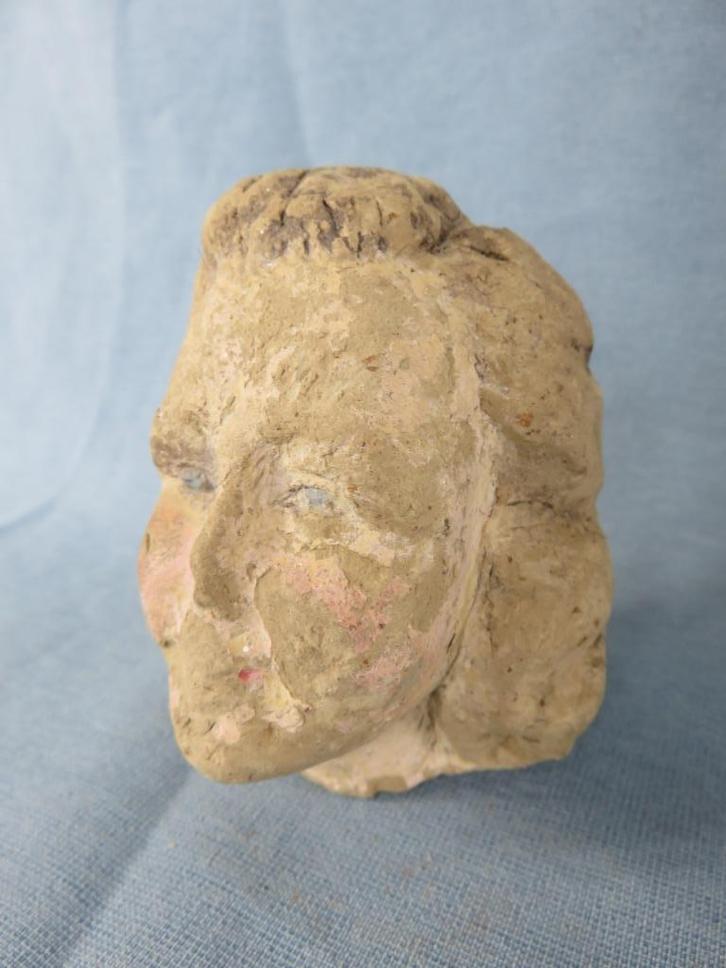 Renaissance - hoofd in aardewerk - 16e eeuw - bodemvondst, Antiek en Kunst, Antiek | Keramiek en Aardewerk, Ophalen of Verzenden