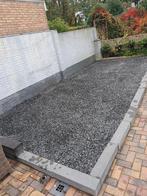 Antraciet grind met grindmatten, Tuin en Terras, Grind, Keien en Split, Ophalen, Overige materialen, Gebruikt, Antraciet