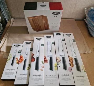 Ah boretti messenset messen met messenblok complete set beschikbaar voor biedingen