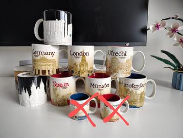 Star bucks mokken oude serie landen/plaatsen  beschikbaar voor biedingen