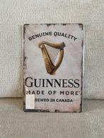 Wanddecoratie metalen wandborden guinness, Ophalen of Verzenden, Nieuw