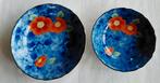 Chinese Japanse blauwe schaaltjes rode roosjes bloemen, Antiek en Kunst, Ophalen of Verzenden