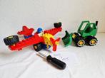 Technisch duplo toolo set 2917 vliegtuig + 3587 shovel, Kinderen en Baby's, Speelgoed | Duplo en Lego, Ophalen of Verzenden, Gebruikt