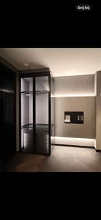 Rimadesio coverkast garderobe vitrinekast incl tvwand meubel, 200 cm of meer, 150 tot 200 cm, Zo goed als nieuw, Glas