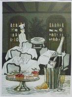 Laetitia de Haas.A la Carte.Prachtige ingelijste kleurenets., Antiek en Kunst, Kunst | Litho's en Zeefdrukken, Ophalen