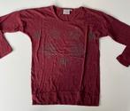 Vingino bordeauxrood shirt met strass sterren in maat 12/146, Kinderen en Baby's, Kinderkleding | Maat 146, Meisje, Ophalen of Verzenden