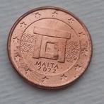 5 Eurocent 2022 Malta Nieuwe Munt Oude Prehistorische Tempel, Ophalen of Verzenden, Malta, 5 cent