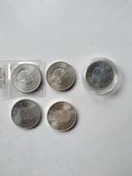 Top♥️ 5* 10 gulden 1970 1973 herdenkingsmunten tien tientj, Postzegels en Munten, Zilver, Ophalen of Verzenden, Koningin Juliana