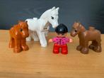 Duplo paarden met paardrijster, Kinderen en Baby's, Speelgoed | Duplo en Lego, Ophalen of Verzenden, Zo goed als nieuw, Duplo