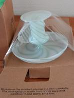 Hay Flare kandelaar gestreept glas groen, Ophalen of Verzenden