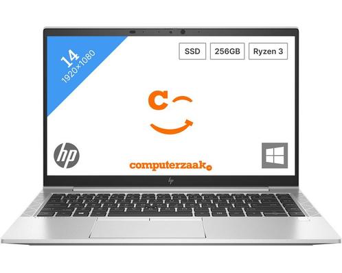 HP EliteBook 845 G7/AMD Ryzen 3 2.30GHz/8GB/256GB M.2 SSD/Wi, Computers en Software, Windows Laptops, Refurbished, 14 inch, SSD