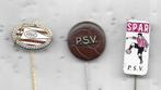 3 P.S.V. EINDHOVEN VOETBAL SPELDEN, Verzenden, Gebruikt, Sport, Speldje of Pin