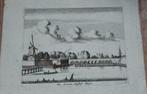 15 / Amsterdam de Amstelsluis Kopergravure 18e Eeuw, Antiek en Kunst, Kunst | Etsen en Gravures, Ophalen of Verzenden