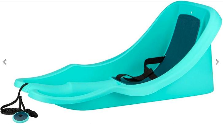 Kunststof slee Baby Rider babyslee incl trekkoord, Kinderen en Baby's, Speelgoed | Buiten | Sleeën, Nieuw, Kunststof, Rugleuning