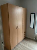 Ruime houten kledingkast met veel opbergruimte, Ophalen, Gebruikt, 200 cm of meer, 150 tot 200 cm