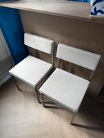 Eetkamer stoelen grijs, Huis en Inrichting, Stoelen, Ophalen, Zo goed als nieuw, Grijs
